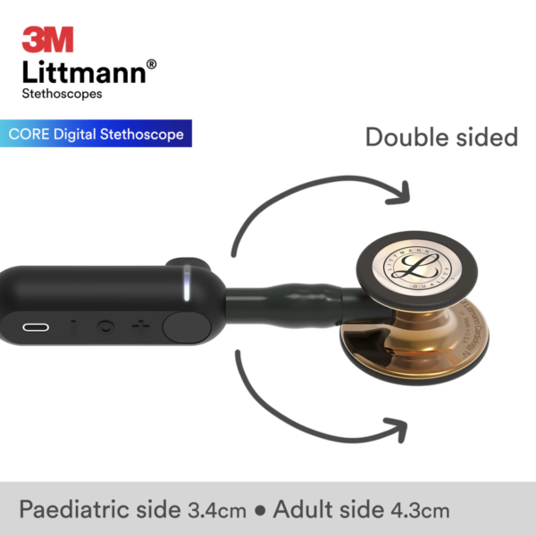3M™ Littmann® CORE Digital - Black tube & High polish copper chest piece 8870